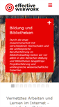 Mobile Screenshot of effective-webwork.de